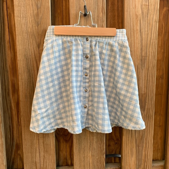 Fifty Street Gingham Circle Mini Skirt - Picture 2 of 6